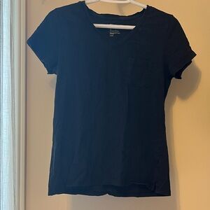 Tilley plain black cotton t shirt with pocket